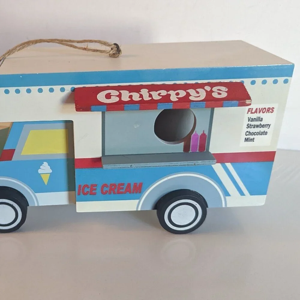 NWT Chirpy's Ice Cream Food Truck Bird House Michael's Ashland Summer Garden RWB